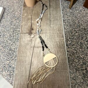 Gold and bead hand made necklace brand new